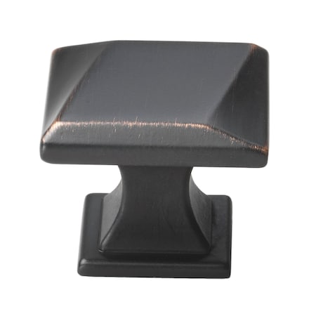 Gliderite Hardware 1-1/4 in. Square Twisted Knob Oil Rubbed Bronze, 10PK 5865-ORB-10